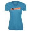 Pro Team Heather Proformance V-Neck Ladies' Tee Thumbnail